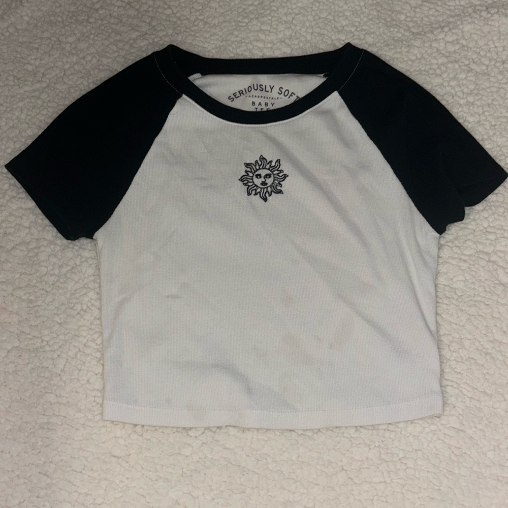 Aeropostale,M, black and white tee